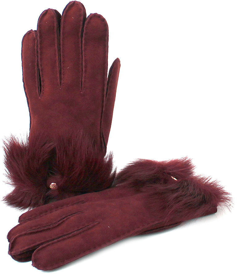 UGG Long Pile Bow Glove port (17372)