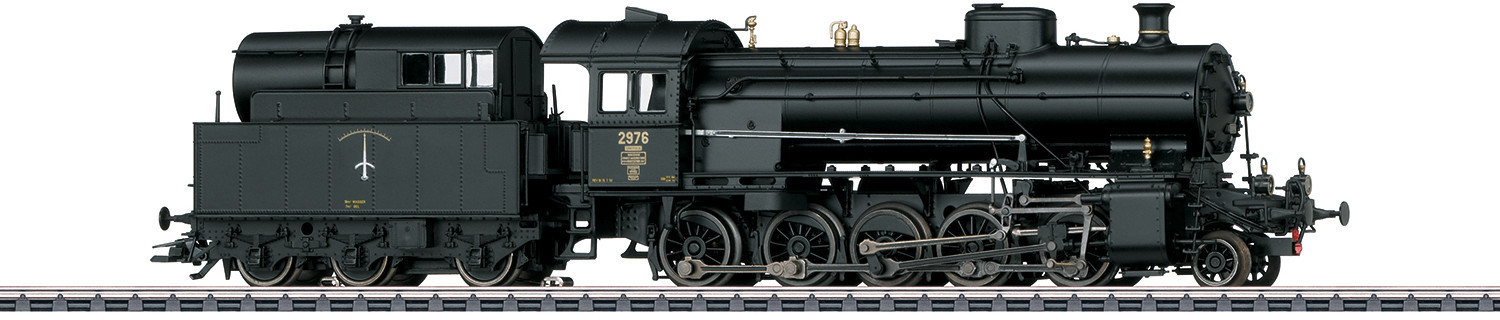 Trix 22945 - BR 45 DB - Schwere Güterzug-Dampflokomotive mit Schlepptender