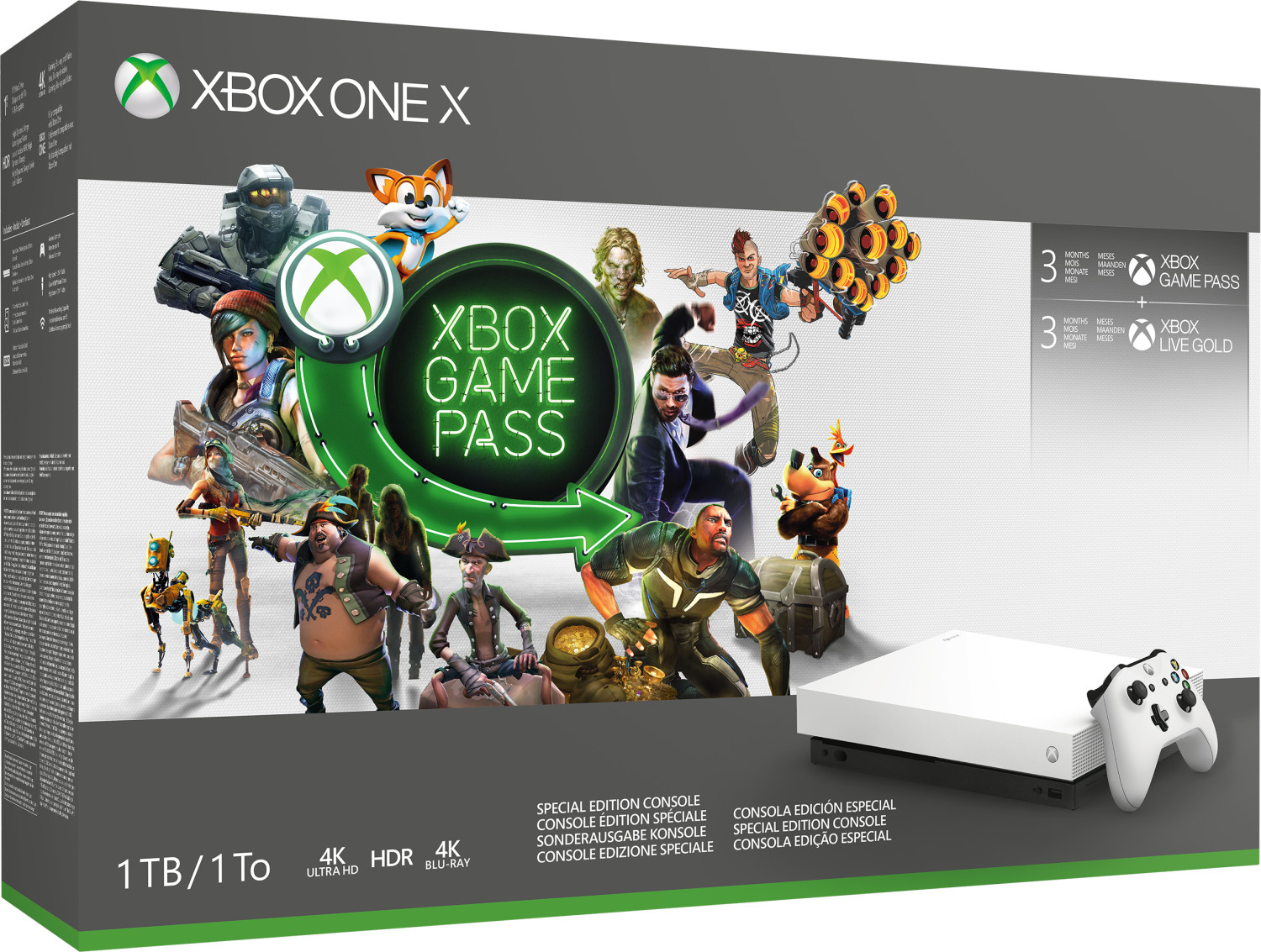 nadie Mirar atrás jerarquía Microsoft Xbox One X 1TB Robot White Special Edition - Starter Bundle,  precio y características - Shoptize