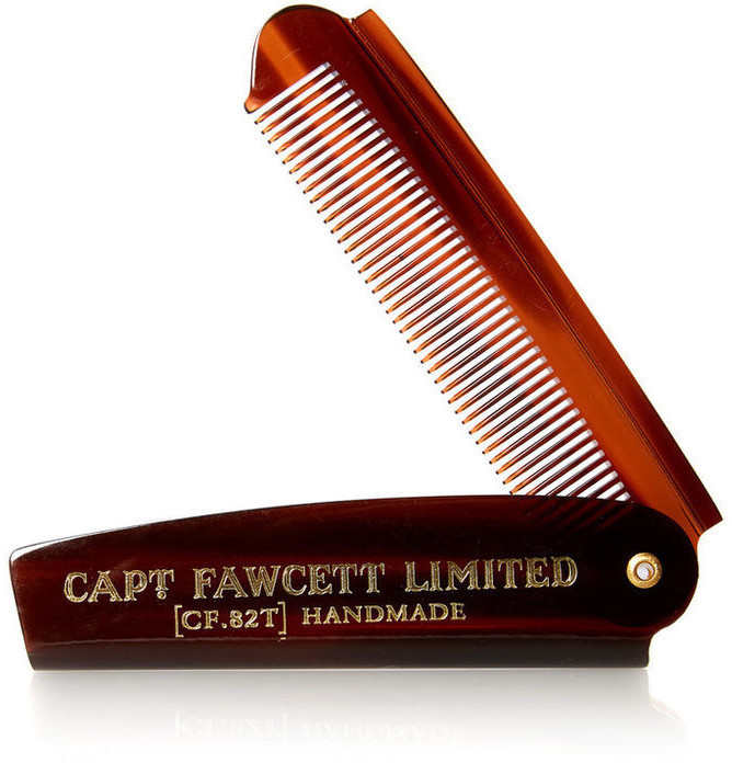Captain Fawcett Folding Pocket Beard Comb