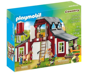 Bauernhof Scheune Playmobil 9315 Farmset mit Silo Spielhaus Neu 