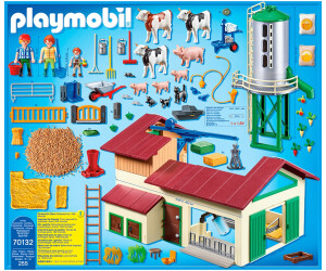 Soldes Playmobil Grande ferme avec silo et animaux (70132) 2024 au