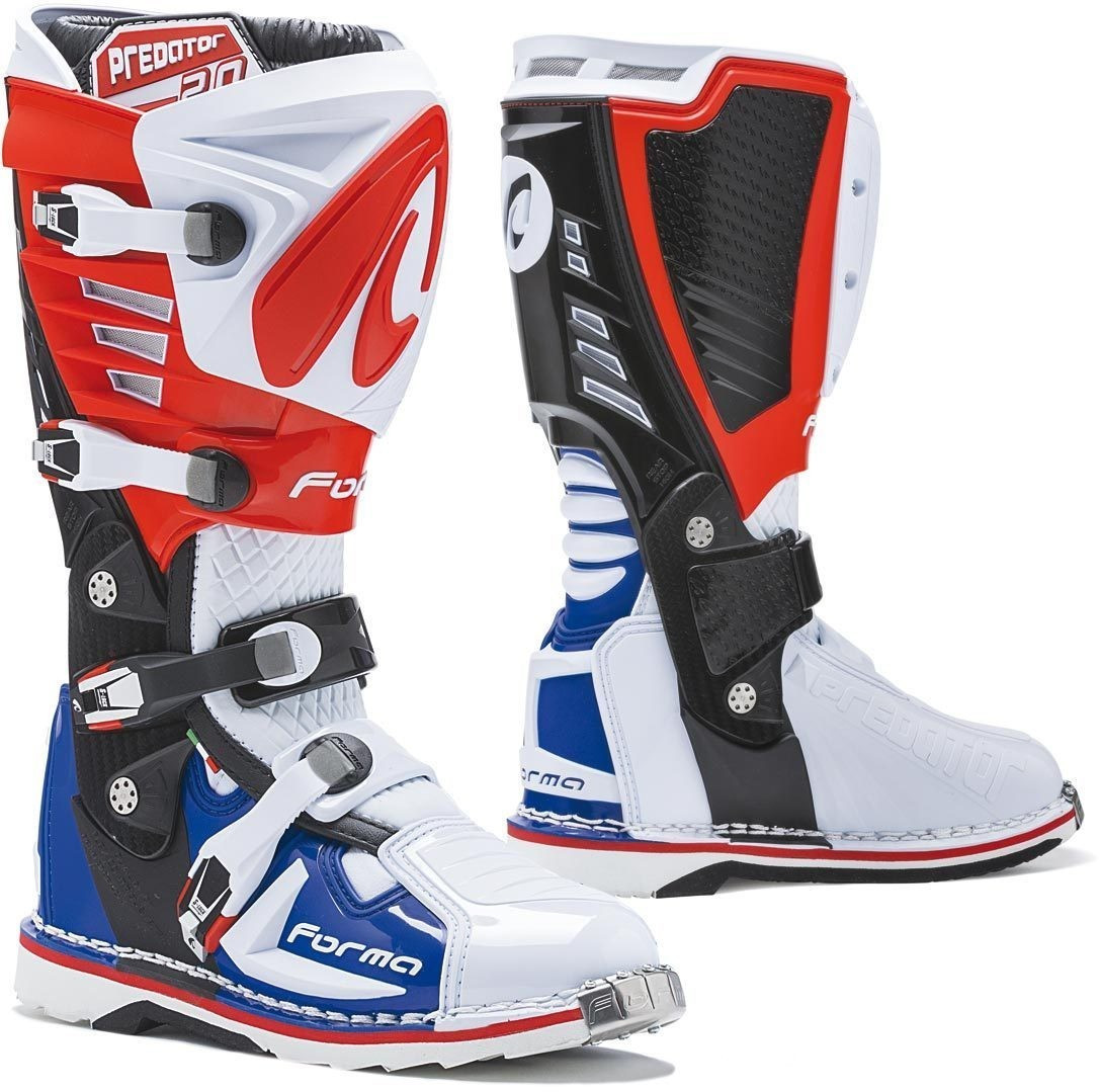 Photos - Motorcycle Boots Forma Boots  Boots Predator 2.0 Boot White/Red/Blue 