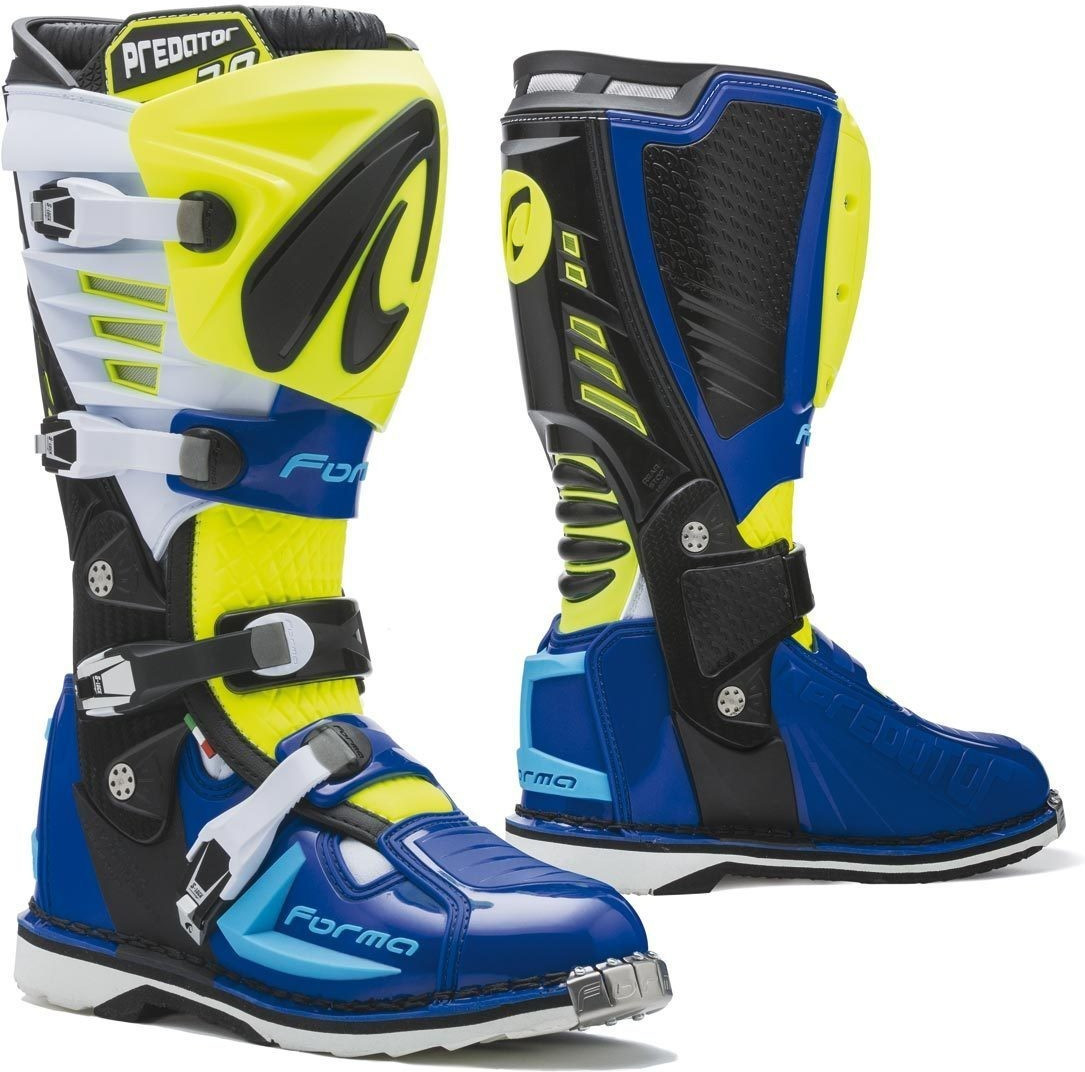 Forma Boots Bottes Predator 2.0 jaune fluo/blanc/bleu
