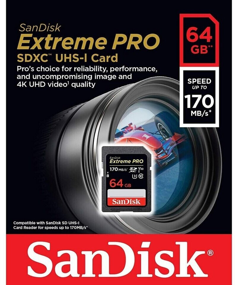 Carte Mémoire Micro SDXC Sandisk Extreme Pro, 128 Go, Classe 10 +  Adaptateur SD - Carte mémoire - Top Achat
