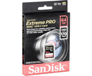 Soldes SanDisk Extreme Pro (2018) SDXC 2024 au meilleur prix sur