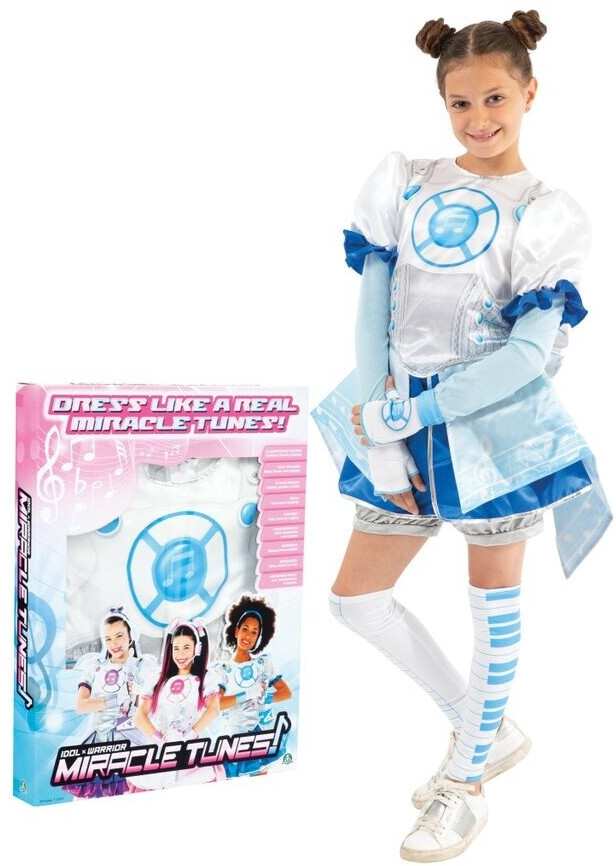 Miracle Tunes Kostüm Jasmine – Hellblau, Größe M, Inklusive Schleife, Socken & Handschuhe