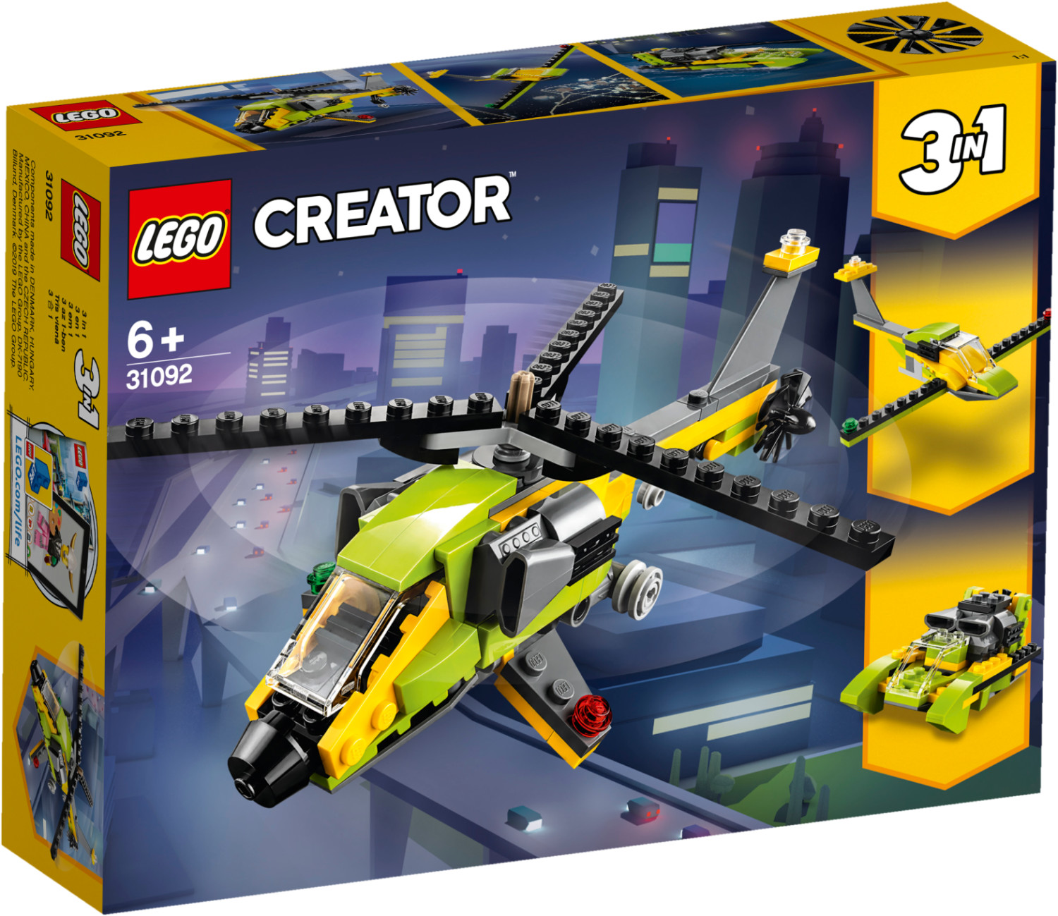 Buy LEGO Creator 3 in 1 Helicopter Adventure 31092 from 19.95