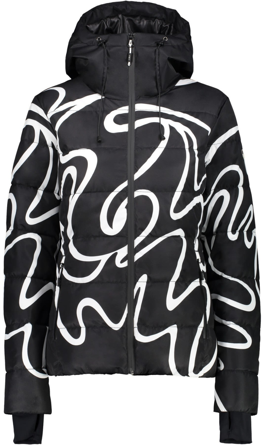 CMP Retro Ski Jacket (38W0796) black/silver/white