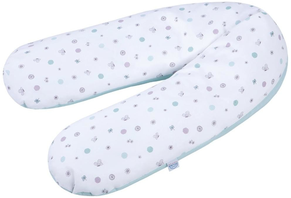 Julius Zöllner Breastfeeding Cushion Micropearls 42l 190cm - Happy Animals mint