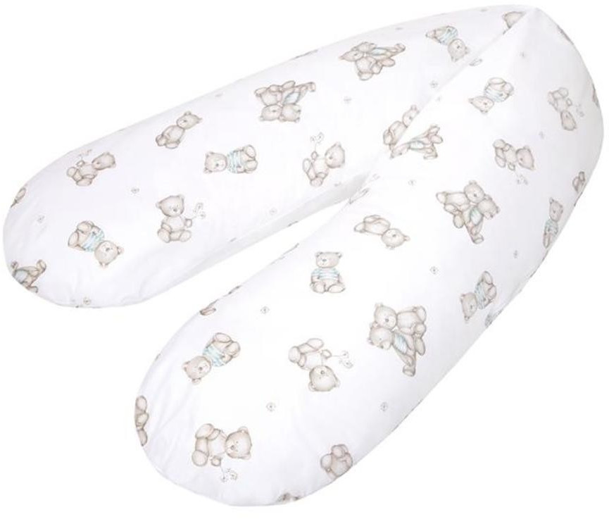 Julius Zöllner Breastfeeding Cushion Micropearls 42l 190cm - Bärenland mint