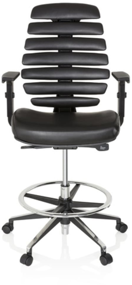 HJH Office Ergo Line II Work Faux Leather Black