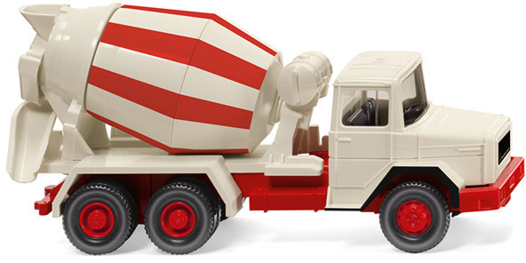 Wiking Concrete mixer (Magirus Deutz) red – cream white/red (068205)