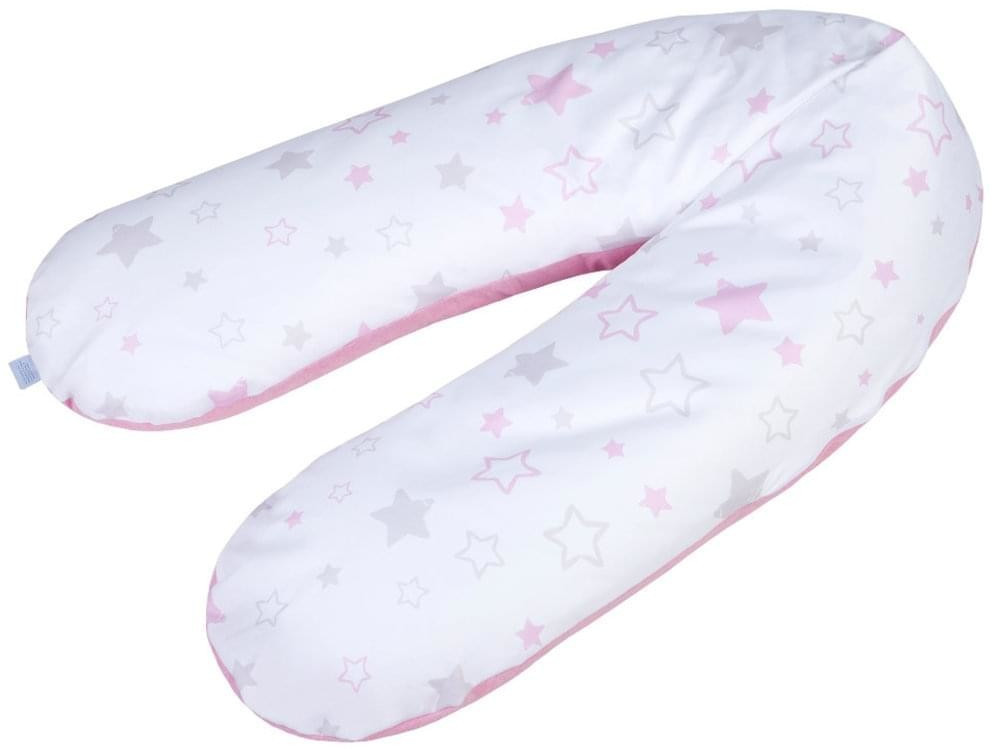 Julius Zöllner Breastfeeding Cushion Micropearls 42l 190cm - Stars Pink