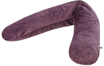 Julius Zöllner Breastfeeding Cushion Micropearls 42l 190cm Velvet - Dark Lilac
