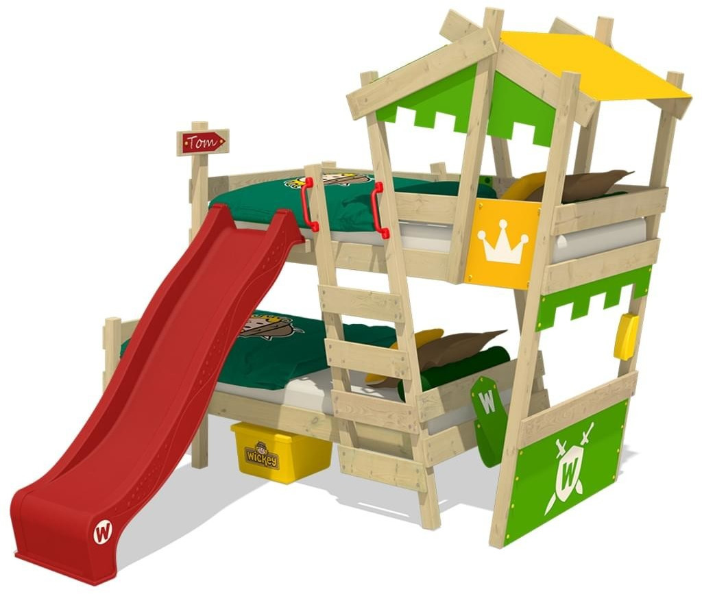 Wickey CrAzY Castle with Slatted Floor and Roof 90x200 cm