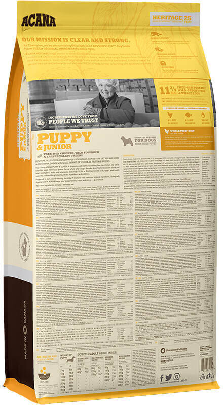 Acana Croquettes pour chien 17kg Acana Croquettes pour chien 17kg