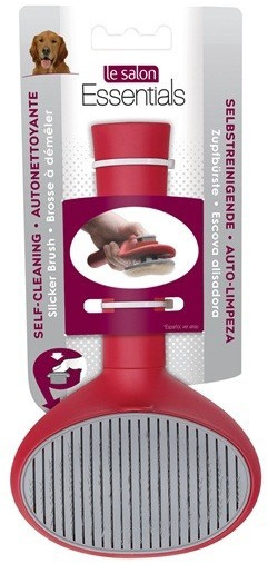 Le Salon Essentials Self-Cleaning Slicker Brush for Dogs (91261)