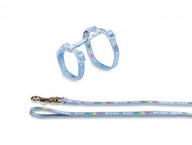 Nobby Harnais et laisse pour chat Kitty Cat bleu clair