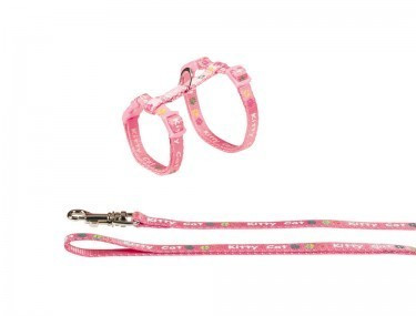 Nobby Harnais et laisse pour chat Kitty Cat rose
