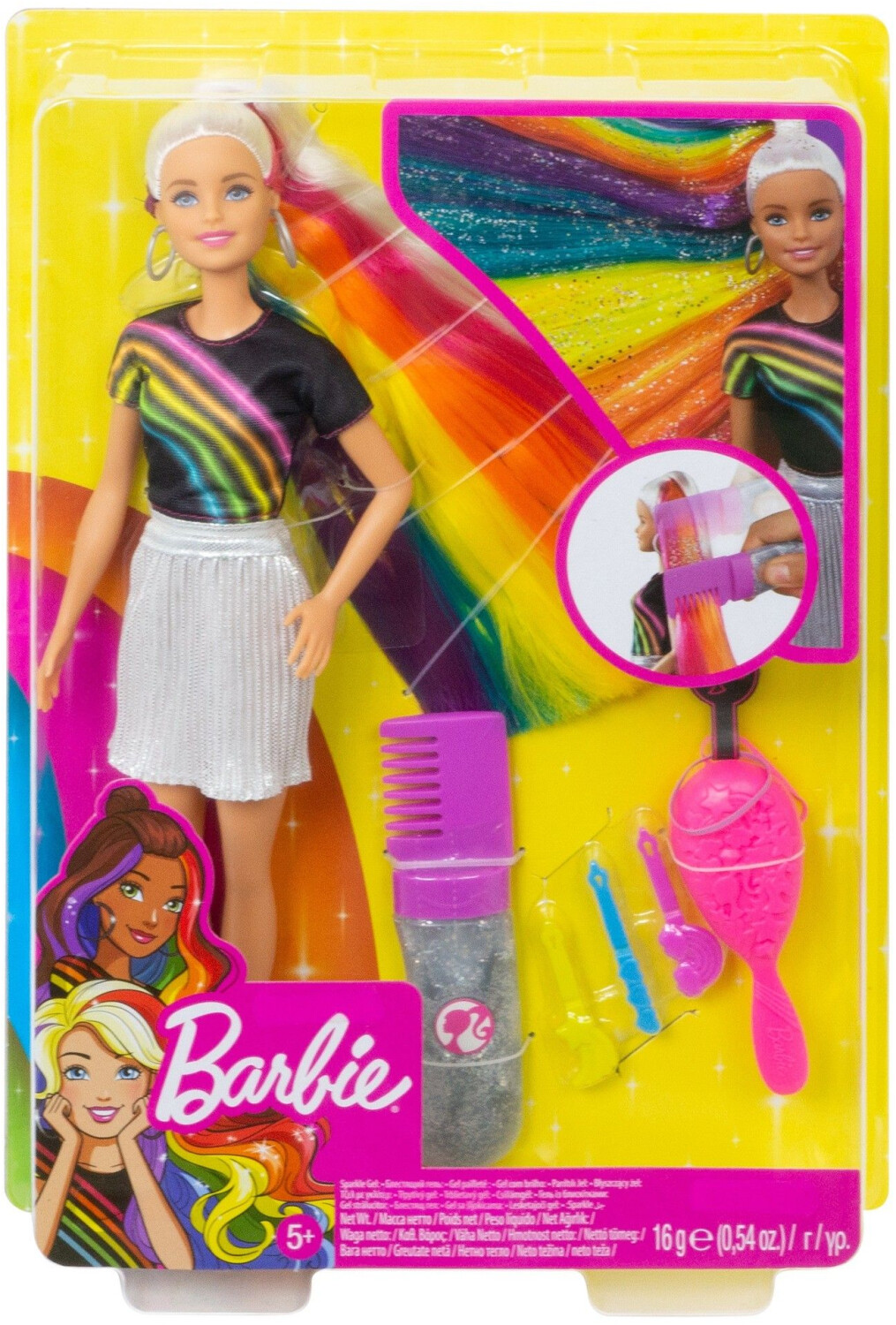 Barbie Capelli Lunghi Arcobaleno a € 19,90 (oggi)