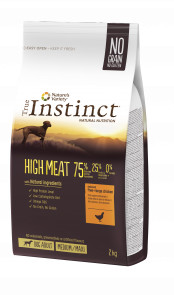True Instinct Hight Meat with boneless chicken and selected birds Medium/Maxi - Adult (2 kg)