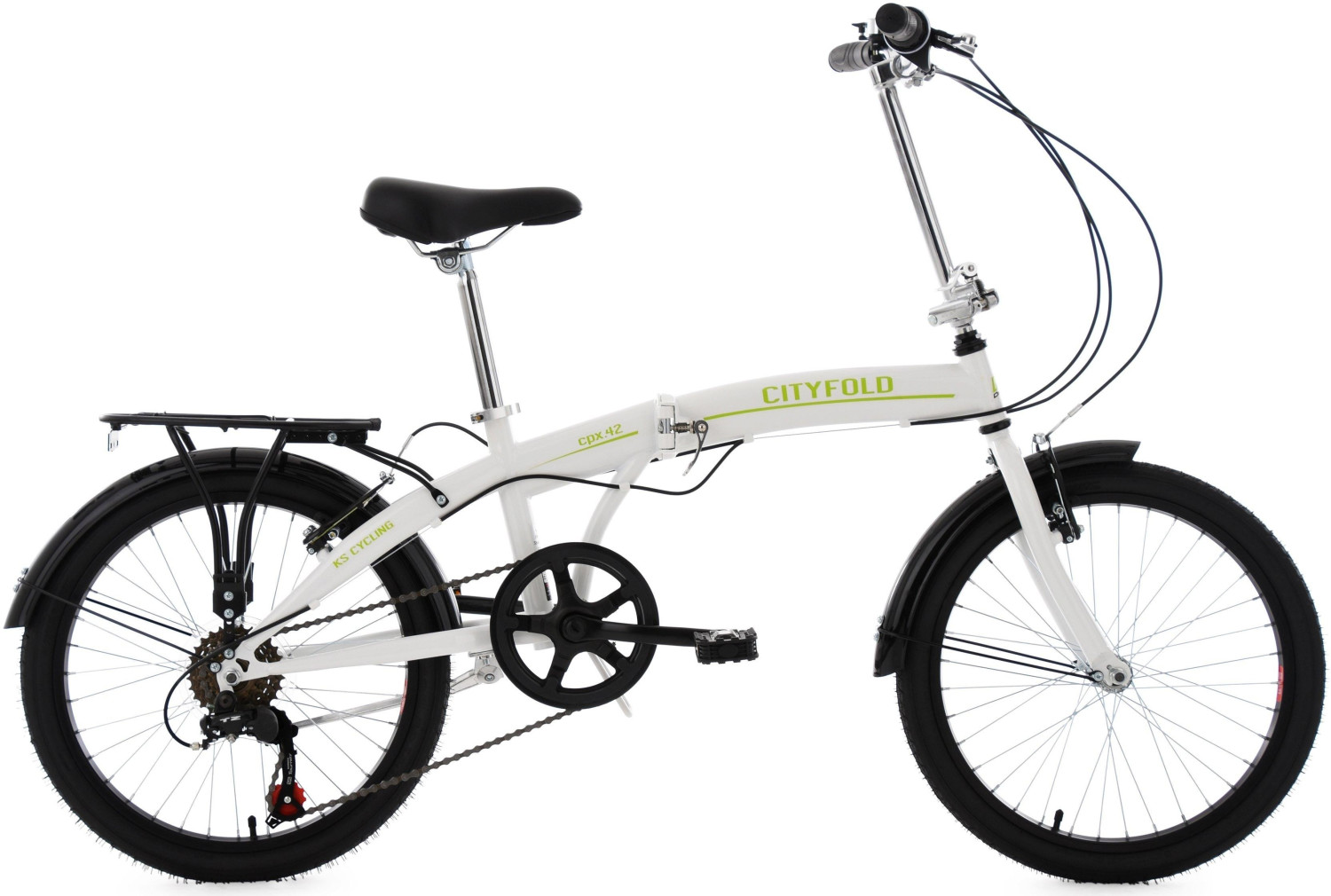 KS Cycling Cityfold 20 white