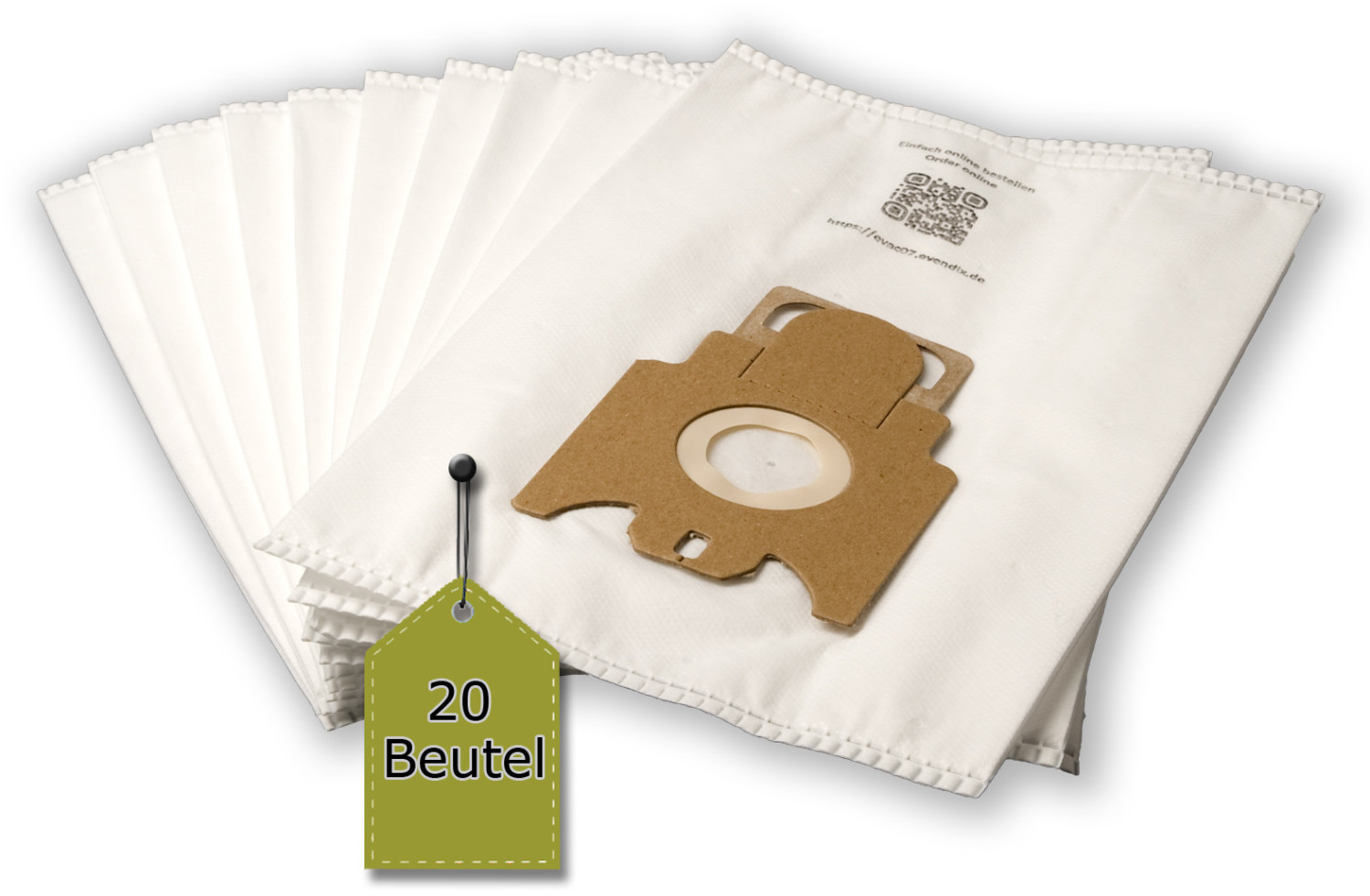 eVendix Staubsaugerbeutel passend für Miele Complete C3 Comfort EcoLine Plus (20 Staubbeutel + 2