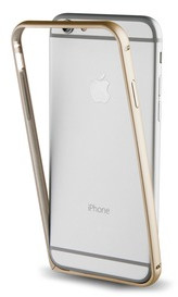Muvit Bumper + film protecteur arrière (iPhone 7) or