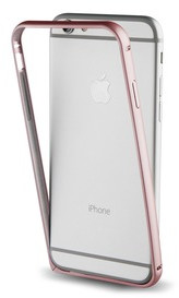 Muvit Bumper + film protecteur arrière (iPhone 7) or rose