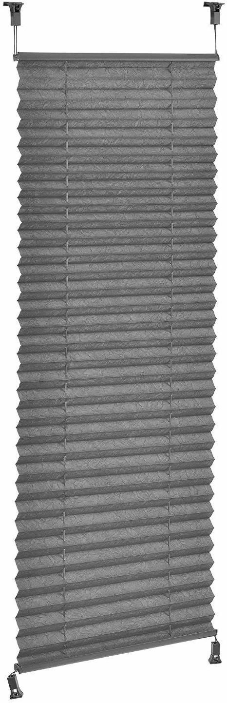 Neuhaus Klemmfix pleated / sun and light protection (55 x 200 cm) Grey
