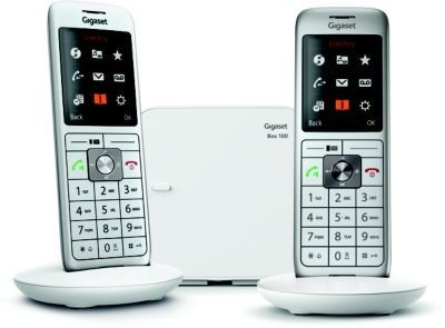 GIGASET AS690 A Duo Blanc Téléphone Fixe sans fil DECT avec répondeur avec  Quadrimedia