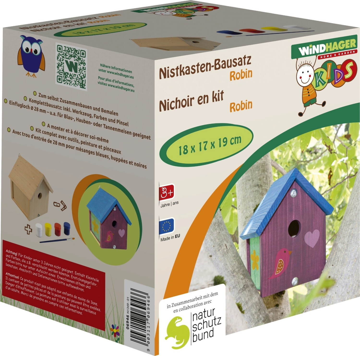Windhager Nest Box Kit Robin