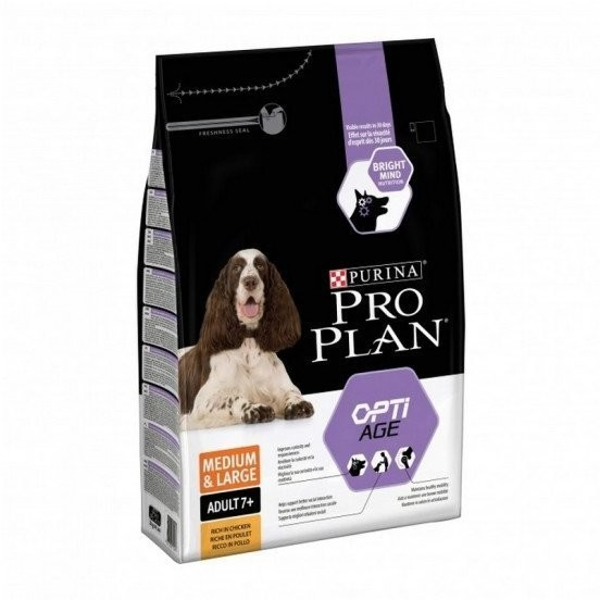 Purina Pro Plan OptiAge Medium & Large Adult 7+ poulet (3 kg)