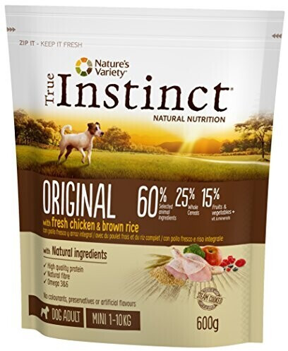 True Instinct Original with chicken and whole grain rice Mini Adult (600 g)