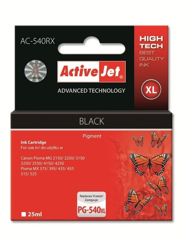 ActiveJet EXPACJACA0126 pour   Canon PG-540XL noir