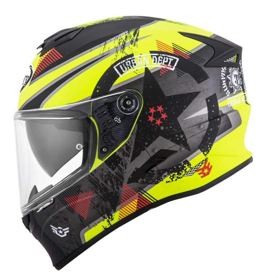 Suomy Stellar Wrench Matt Yellow Fluo/Grey