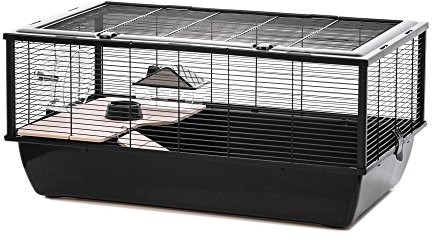 Little Friends Grosvenor  Rat and Hamster Cage Single - Black