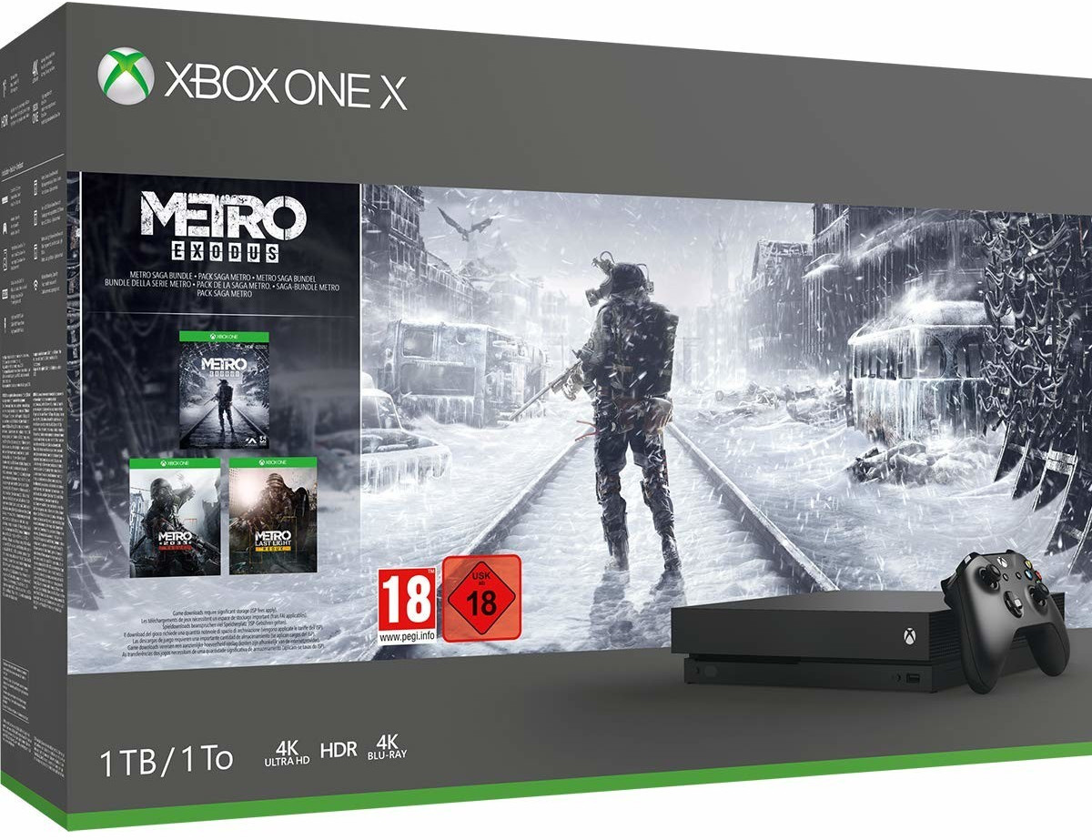 Microsoft Xbox One X 1TB Metro Saga Bundle (Metro: Exodus, Metro: Last Light, Metro)