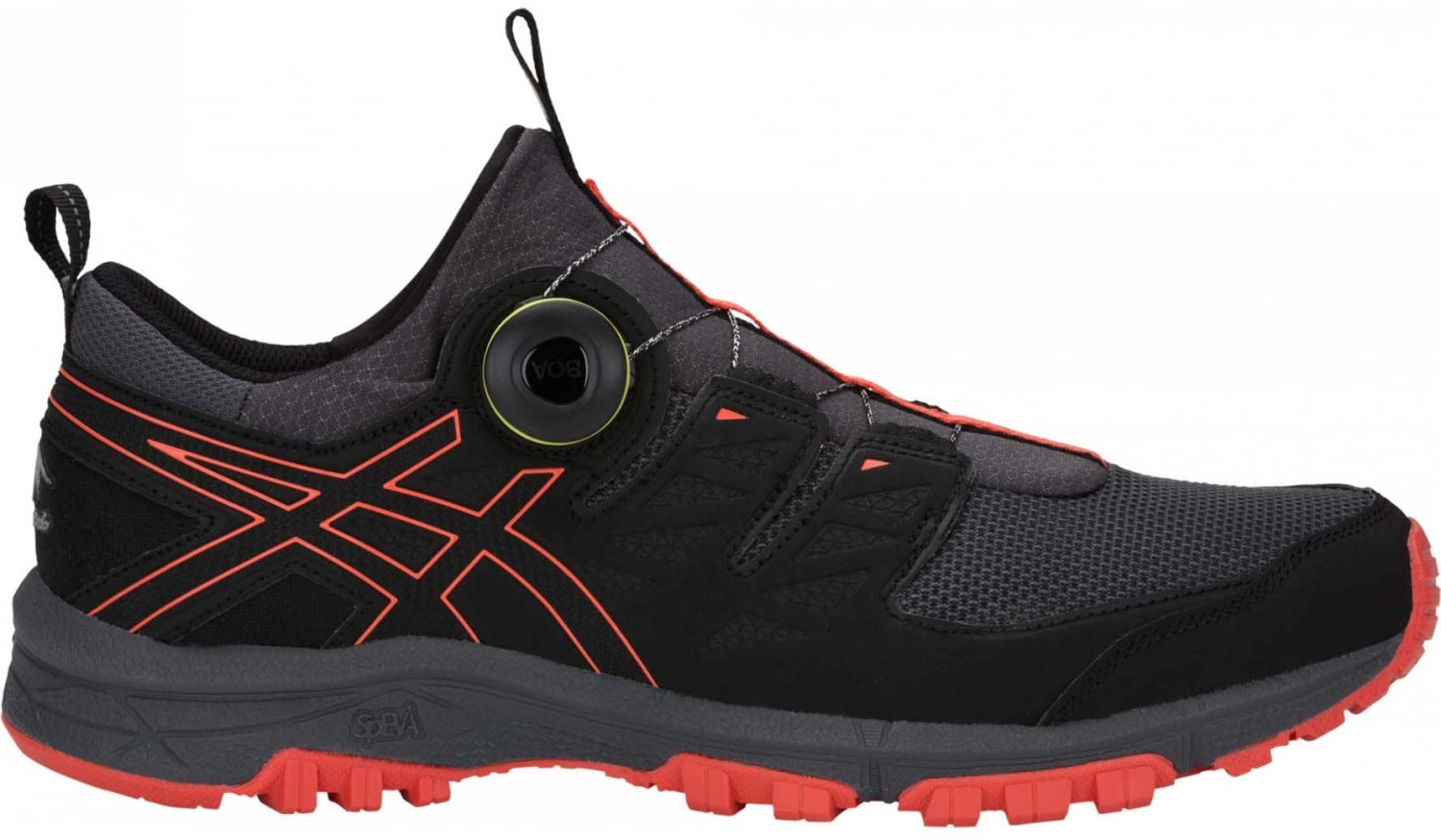 Asics Gel-Fujirado dark grey/red snapper