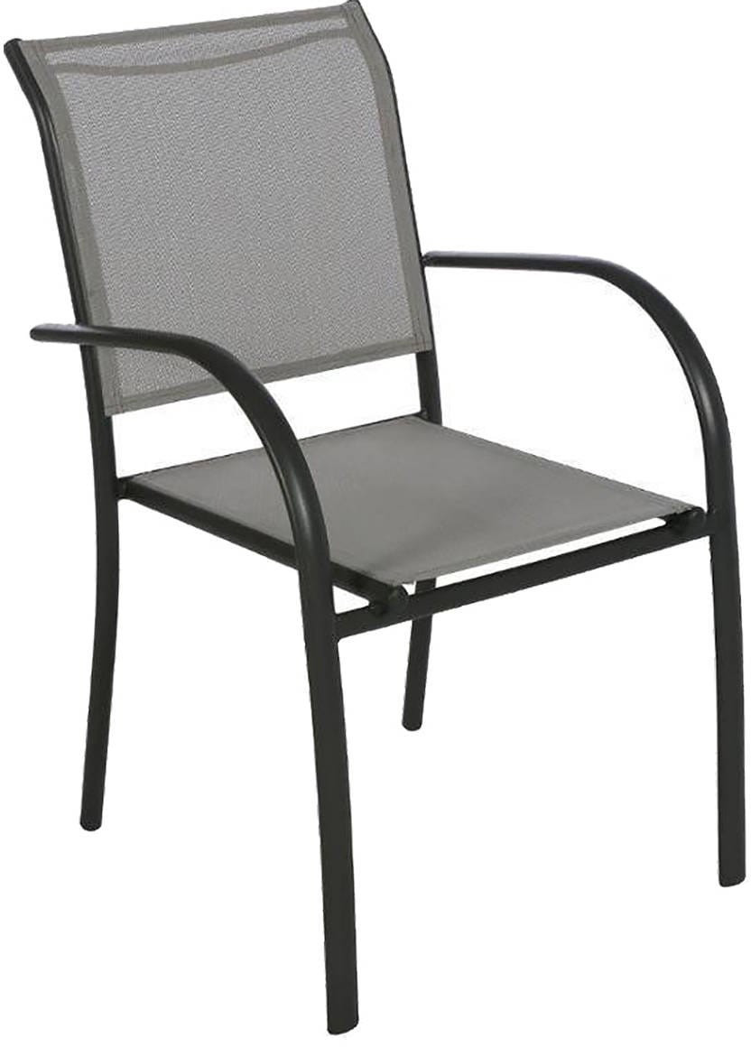 Hespéride Fauteuil de jardin empilable Piazza Galet/Graphite