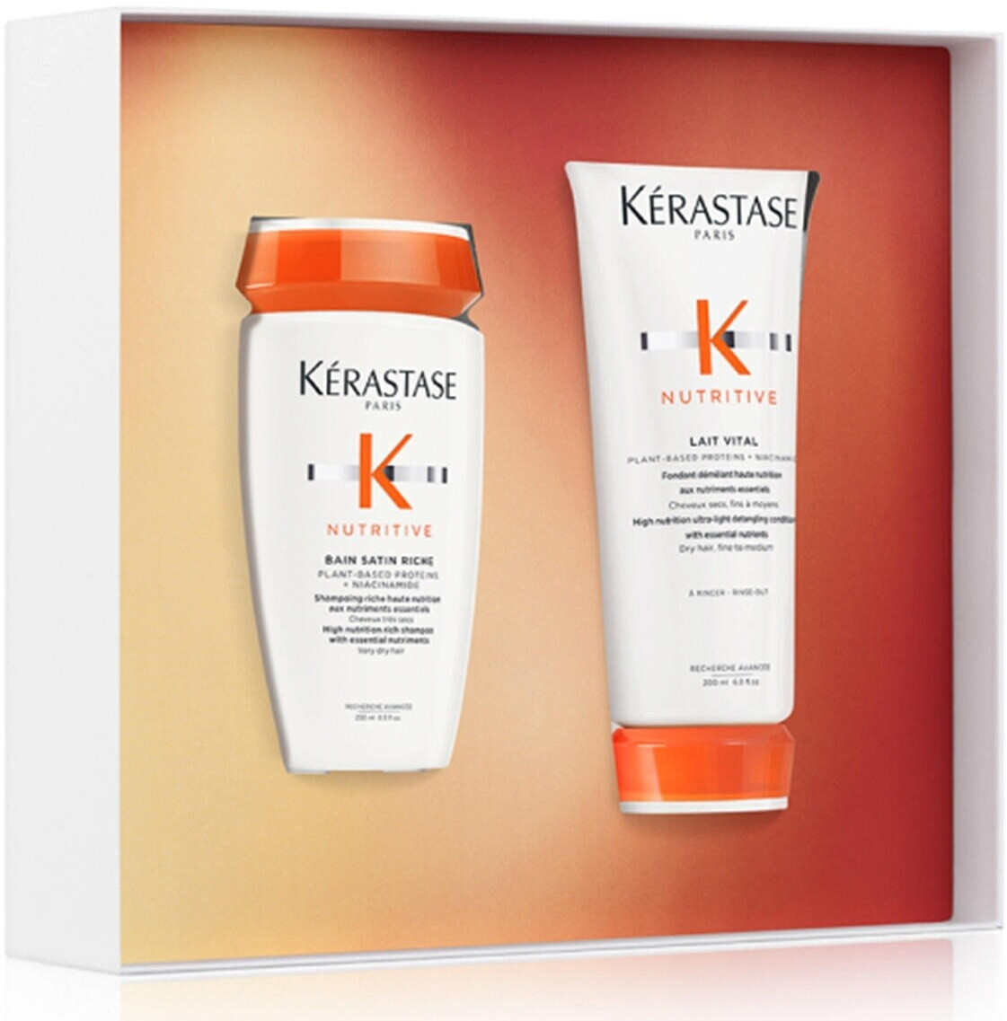 Kérastase Nutritive Bain Satin 1 Set (Shampoo 250 ml + Conditioner 200 ml)