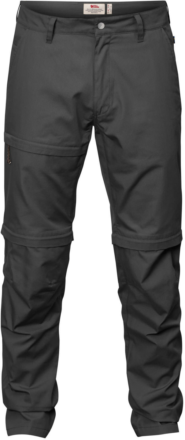 Fjällräven Travellers Zip-Off Trousers Men dark grey