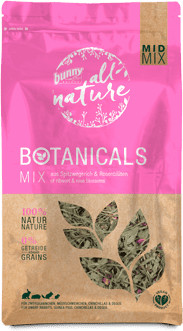 Bunny Nature all nature Botanicals Mid Mix Ribwort & Rose Petals 120g