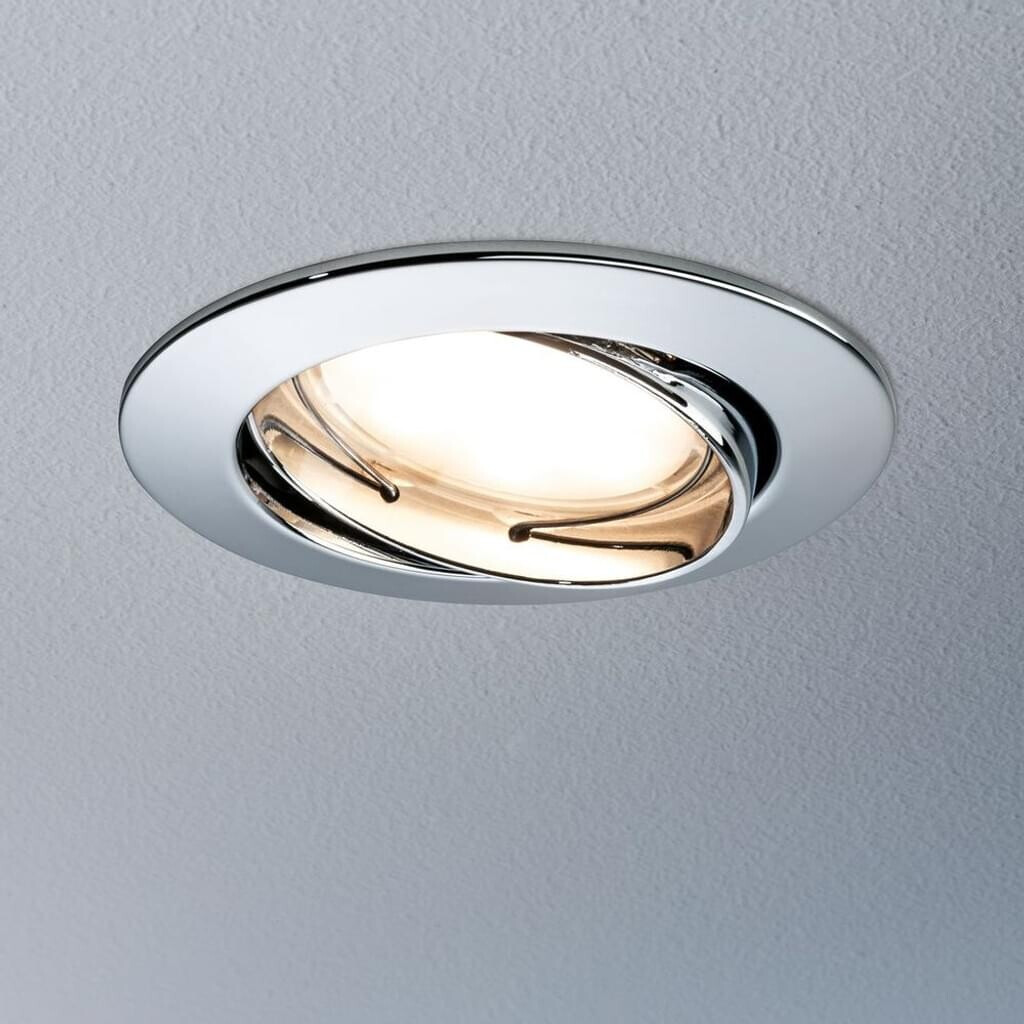Paulmann LED Einbauleuchte Coin Slim IP44, Dimmbar, 6,8W, Chrom – 3er-Set Für Bad & Feuchtraum