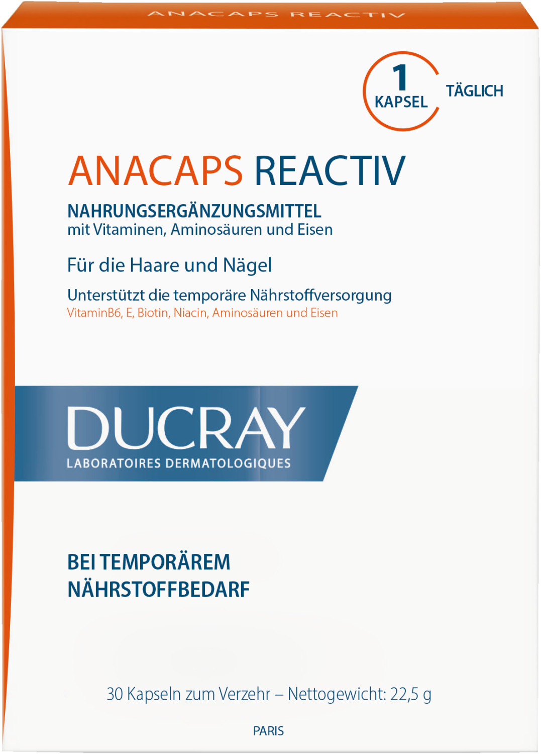 Ducray Anacaps Reactiv (60 caps)