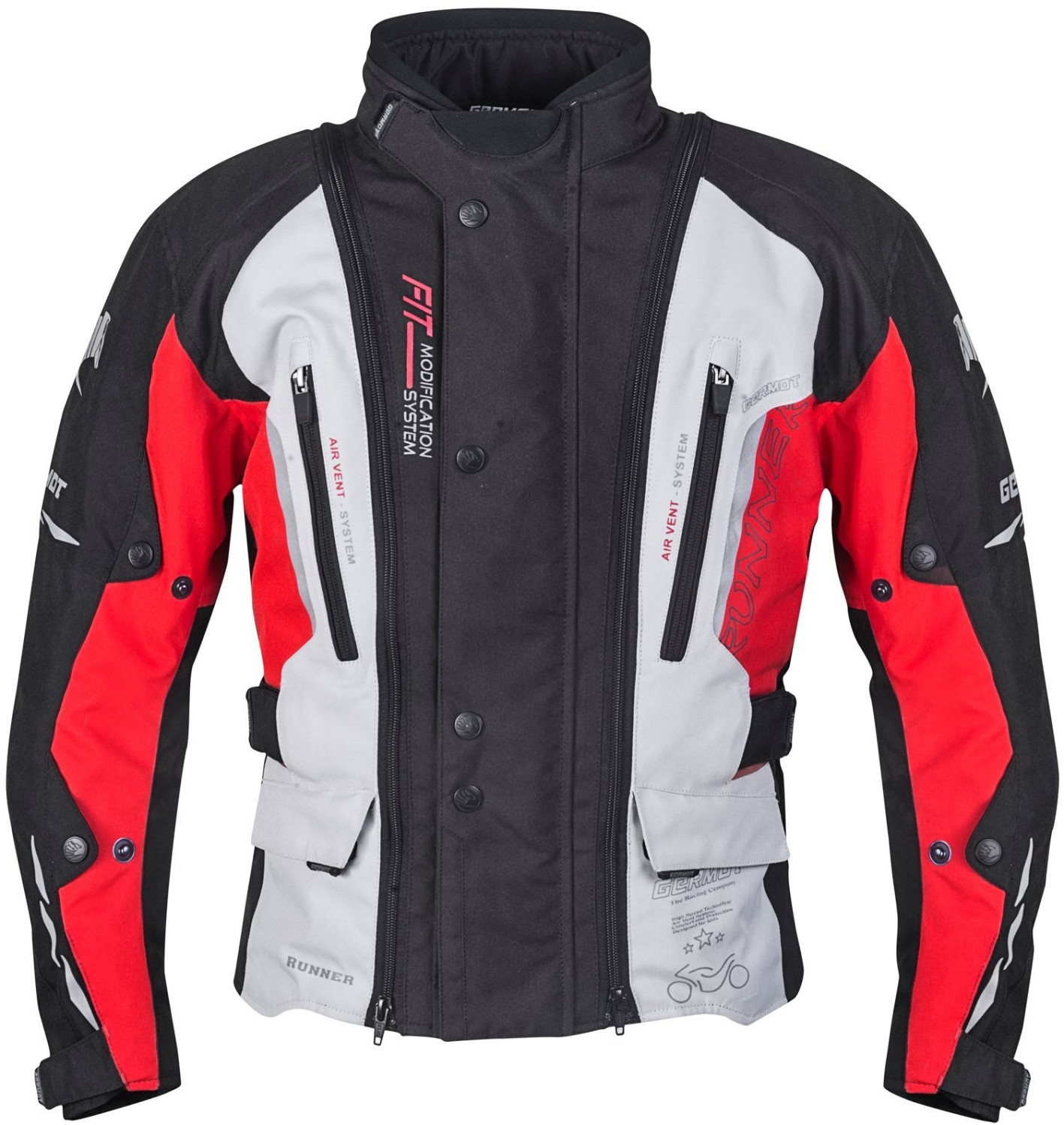 Germot Veste Runner Junior noir/gris/rouge