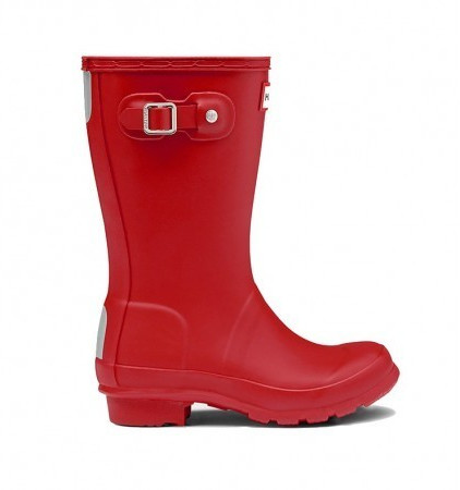 Hunter Original Kids Wellington Boots military red