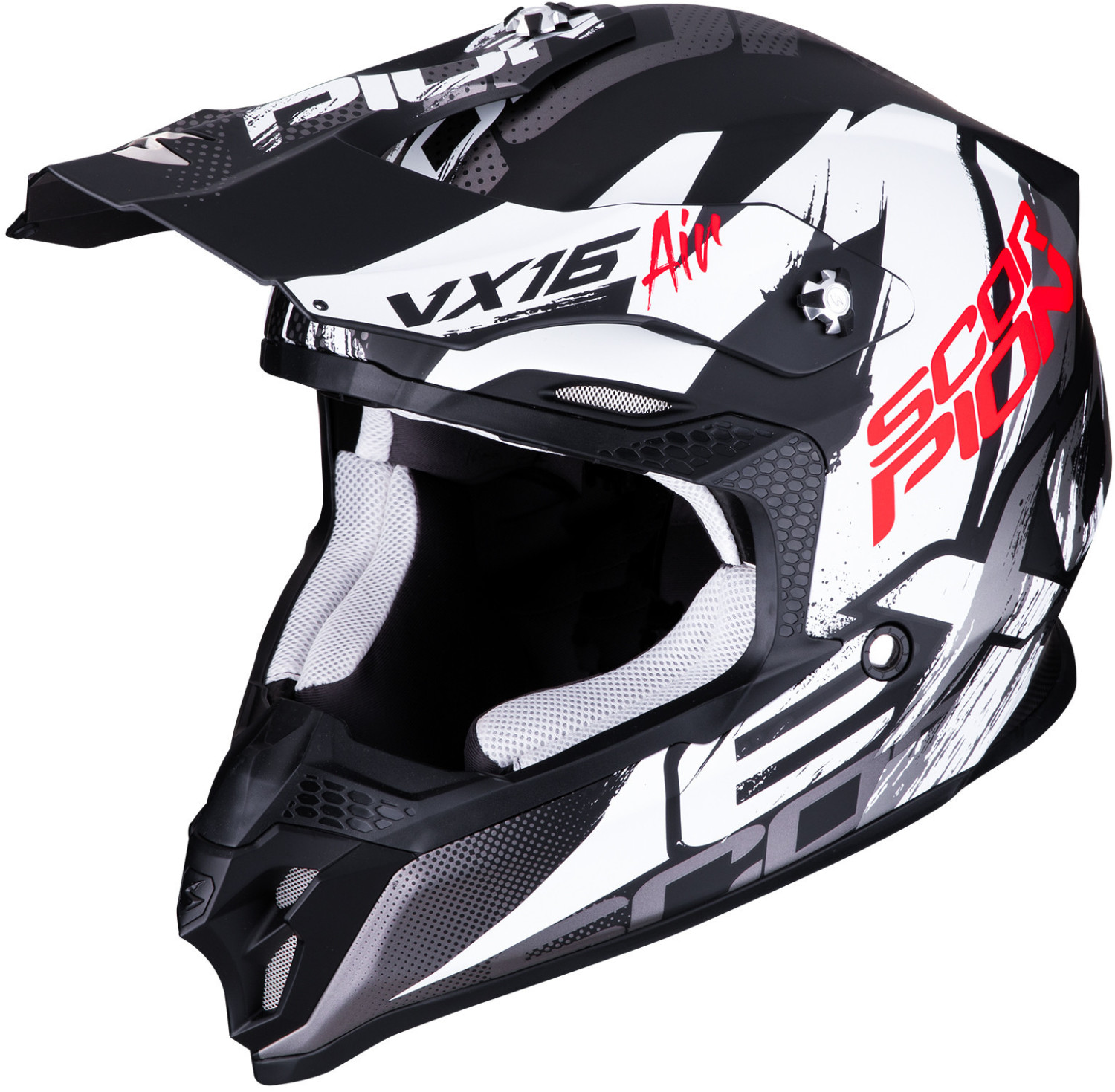 Scorpion VX-16 Air Albion Matt Black/White