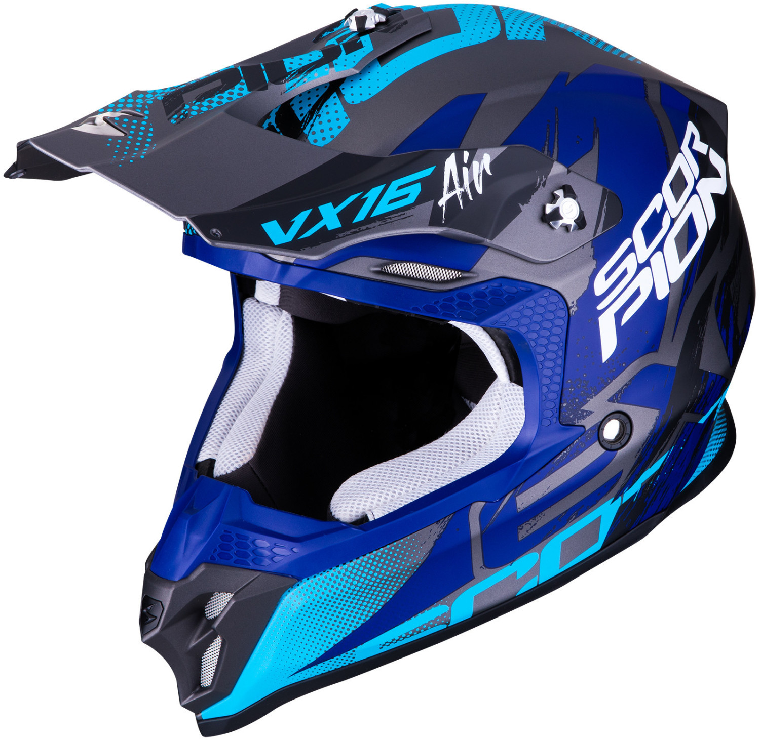 Scorpion VX-16 Air Albion Matt Silver/Blue